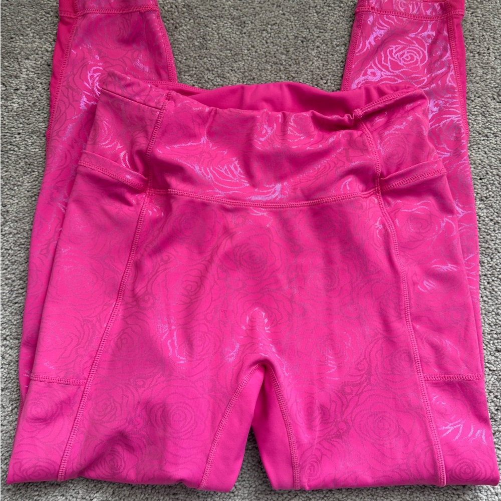 Crowned Athletics Pink Floral Leggings